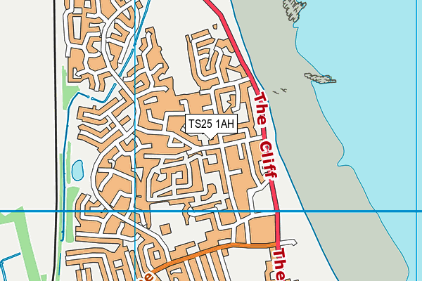 TS25 1AH map - OS VectorMap District (Ordnance Survey) TS25 1AH map - OS VectorMap District (Ordnance Survey)