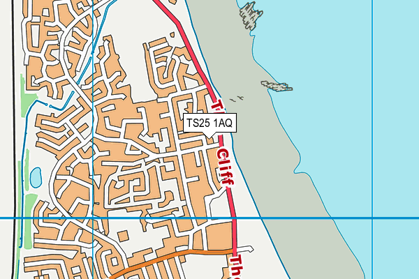 TS25 1AQ map - OS VectorMap District (Ordnance Survey) TS25 1AQ map - OS VectorMap District (Ordnance Survey)