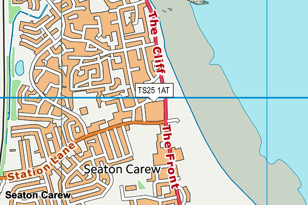 TS25 1AT map - OS VectorMap District (Ordnance Survey) TS25 1AT map - OS VectorMap District (Ordnance Survey)