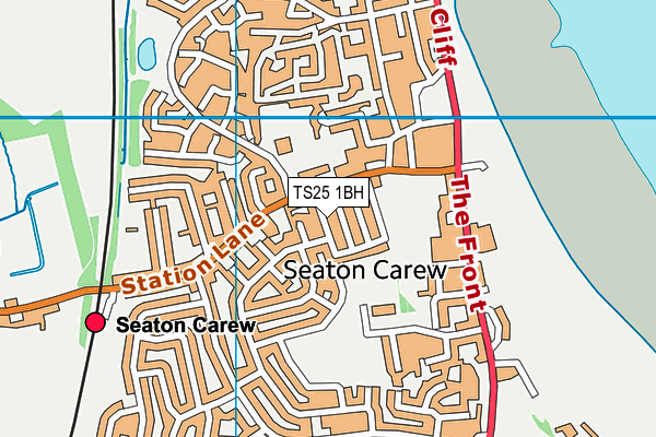 TS25 1BH map - OS VectorMap District (Ordnance Survey) TS25 1BH map - OS VectorMap District (Ordnance Survey)