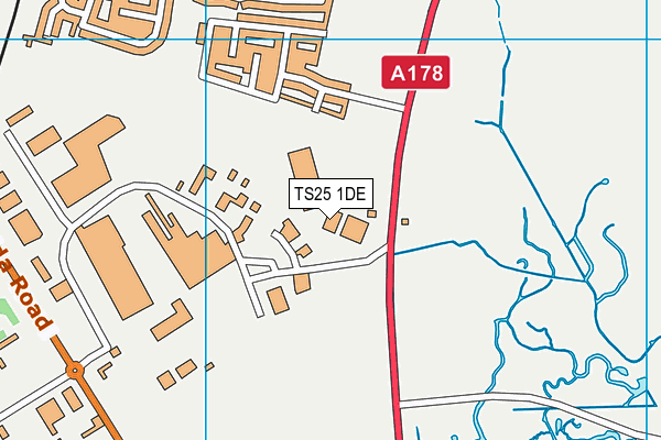 TS25 1DE map - OS VectorMap District (Ordnance Survey) TS25 1DE map - OS VectorMap District (Ordnance Survey)