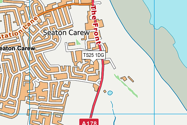 TS25 1DG map - OS VectorMap District (Ordnance Survey) TS25 1DG map - OS VectorMap District (Ordnance Survey)
