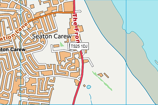 TS25 1DJ map - OS VectorMap District (Ordnance Survey) TS25 1DJ map - OS VectorMap District (Ordnance Survey)