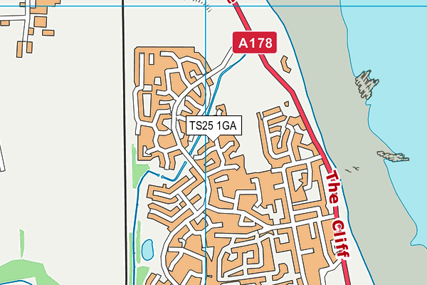 TS25 1GA map - OS VectorMap District (Ordnance Survey) TS25 1GA map - OS VectorMap District (Ordnance Survey)