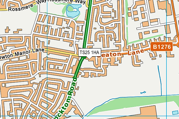 TS25 1HA map - OS VectorMap District (Ordnance Survey) TS25 1HA map - OS VectorMap District (Ordnance Survey)