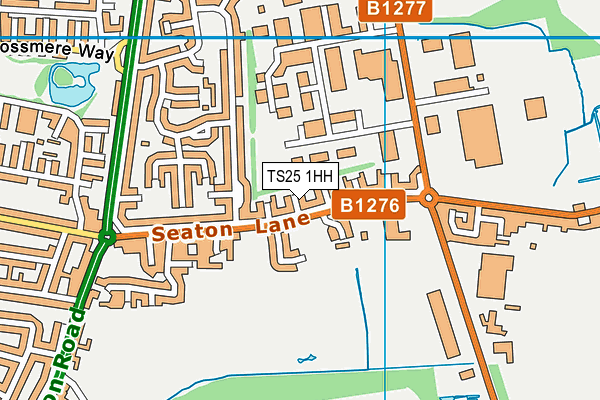 TS25 1HH map - OS VectorMap District (Ordnance Survey) TS25 1HH map - OS VectorMap District (Ordnance Survey)