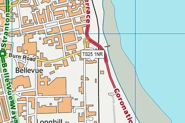 TS25 1NR map - OS VectorMap District (Ordnance Survey) TS25 1NR map - OS VectorMap District (Ordnance Survey)
