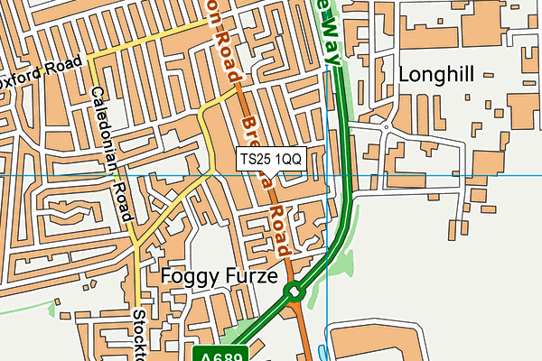 TS25 1QQ map - OS VectorMap District (Ordnance Survey) TS25 1QQ map - OS VectorMap District (Ordnance Survey)