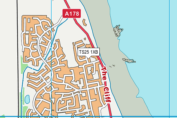 TS25 1XB map - OS VectorMap District (Ordnance Survey) TS25 1XB map - OS VectorMap District (Ordnance Survey)