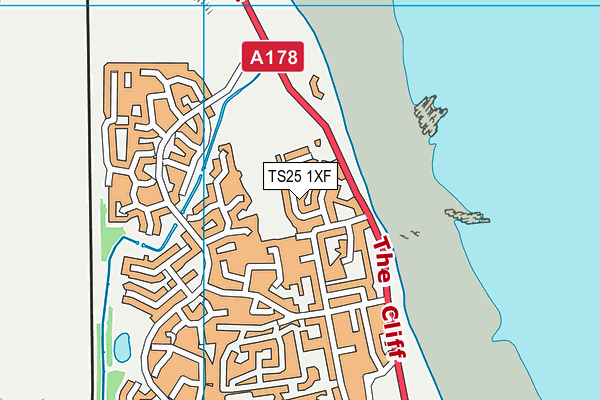 TS25 1XF map - OS VectorMap District (Ordnance Survey) TS25 1XF map - OS VectorMap District (Ordnance Survey)