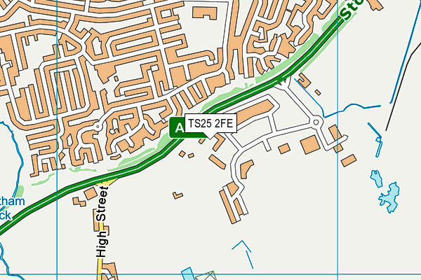 TS25 2FE map - OS VectorMap District (Ordnance Survey) TS25 2FE map - OS VectorMap District (Ordnance Survey)
