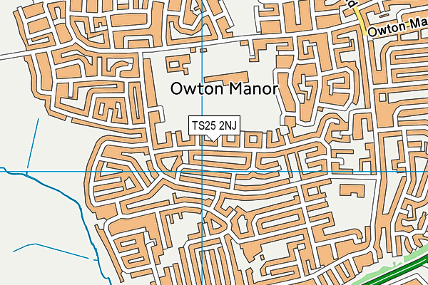 TS25 2NJ map - OS VectorMap District (Ordnance Survey) TS25 2NJ map - OS VectorMap District (Ordnance Survey)