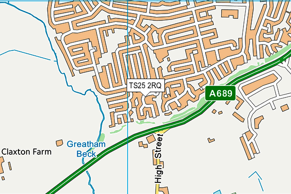 TS25 2RQ map - OS VectorMap District (Ordnance Survey) TS25 2RQ map - OS VectorMap District (Ordnance Survey)