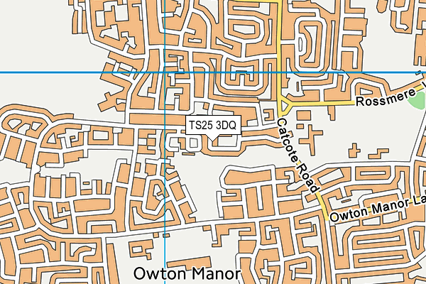 TS25 3DQ map - OS VectorMap District (Ordnance Survey) TS25 3DQ map - OS VectorMap District (Ordnance Survey)