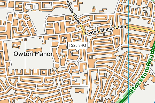 TS25 3HQ map - OS VectorMap District (Ordnance Survey) TS25 3HQ map - OS VectorMap District (Ordnance Survey)