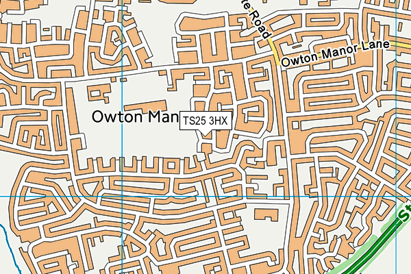 TS25 3HX map - OS VectorMap District (Ordnance Survey) TS25 3HX map - OS VectorMap District (Ordnance Survey)