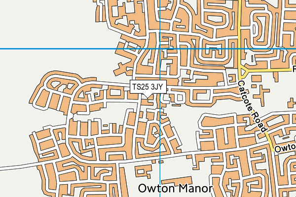 TS25 3JY map - OS VectorMap District (Ordnance Survey) TS25 3JY map - OS VectorMap District (Ordnance Survey)
