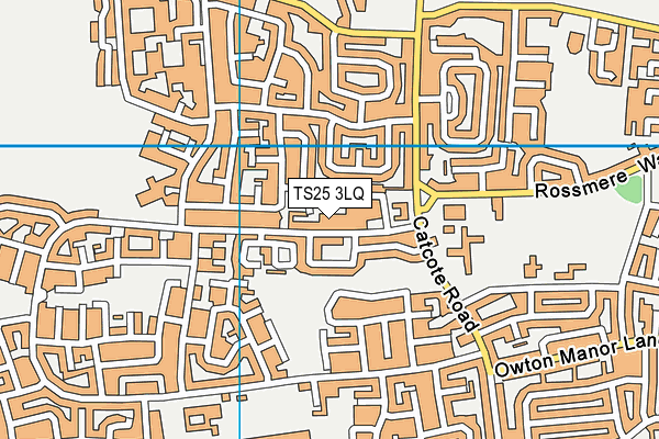TS25 3LQ map - OS VectorMap District (Ordnance Survey) TS25 3LQ map - OS VectorMap District (Ordnance Survey)
