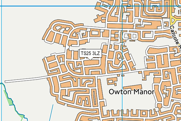 TS25 3LZ map - OS VectorMap District (Ordnance Survey) TS25 3LZ map - OS VectorMap District (Ordnance Survey)