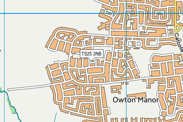 TS25 3NB map - OS VectorMap District (Ordnance Survey) TS25 3NB map - OS VectorMap District (Ordnance Survey)