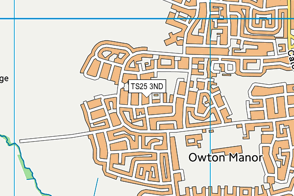 TS25 3ND map - OS VectorMap District (Ordnance Survey) TS25 3ND map - OS VectorMap District (Ordnance Survey)