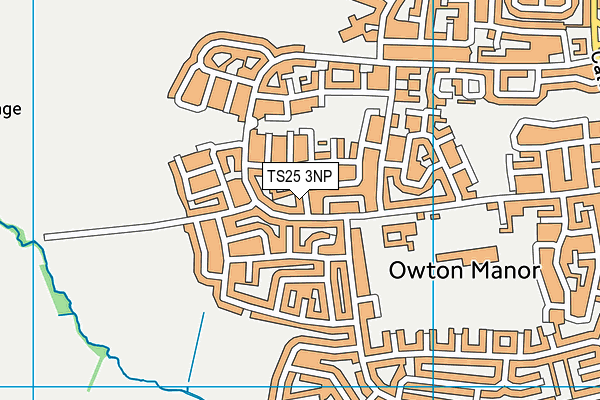 TS25 3NP map - OS VectorMap District (Ordnance Survey) TS25 3NP map - OS VectorMap District (Ordnance Survey)