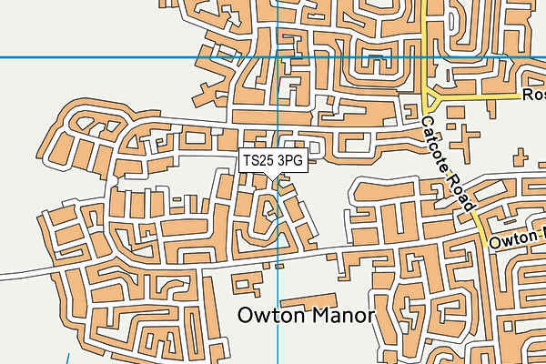 TS25 3PG map - OS VectorMap District (Ordnance Survey) TS25 3PG map - OS VectorMap District (Ordnance Survey)