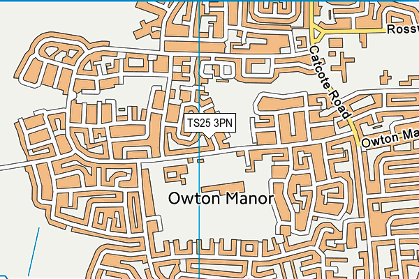 TS25 3PN map - OS VectorMap District (Ordnance Survey) TS25 3PN map - OS VectorMap District (Ordnance Survey)