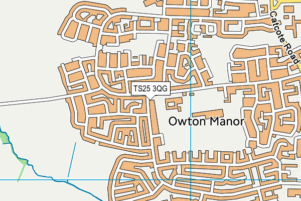TS25 3QG map - OS VectorMap District (Ordnance Survey) TS25 3QG map - OS VectorMap District (Ordnance Survey)