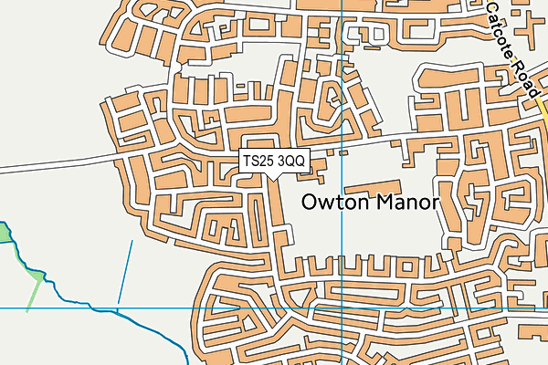 TS25 3QQ map - OS VectorMap District (Ordnance Survey) TS25 3QQ map - OS VectorMap District (Ordnance Survey)