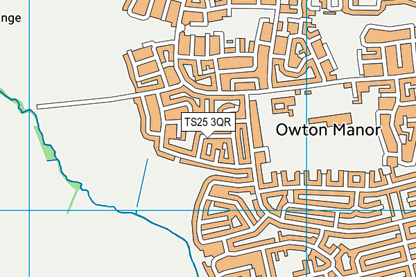 TS25 3QR map - OS VectorMap District (Ordnance Survey) TS25 3QR map - OS VectorMap District (Ordnance Survey)