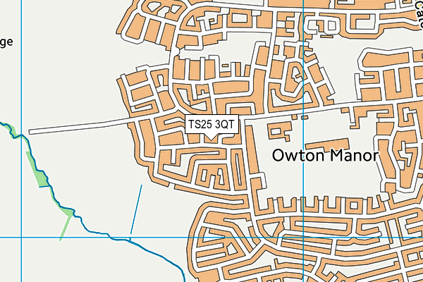 TS25 3QT map - OS VectorMap District (Ordnance Survey) TS25 3QT map - OS VectorMap District (Ordnance Survey)