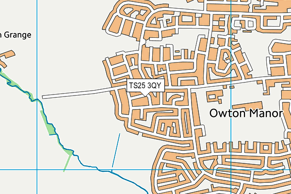 TS25 3QY map - OS VectorMap District (Ordnance Survey) TS25 3QY map - OS VectorMap District (Ordnance Survey)