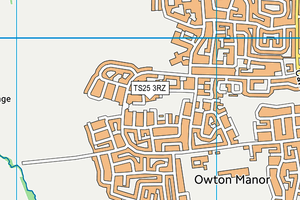 TS25 3RZ map - OS VectorMap District (Ordnance Survey) TS25 3RZ map - OS VectorMap District (Ordnance Survey)