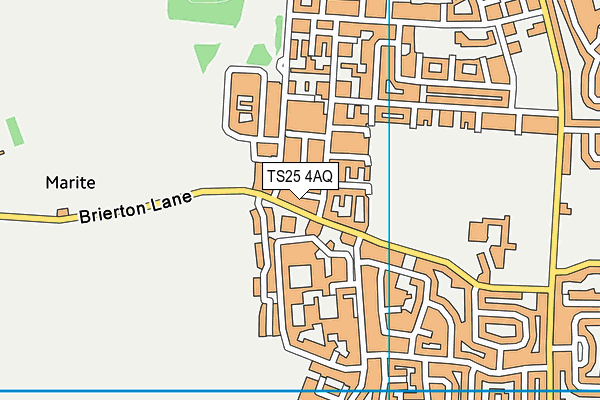 TS25 4AQ map - OS VectorMap District (Ordnance Survey) TS25 4AQ map - OS VectorMap District (Ordnance Survey)