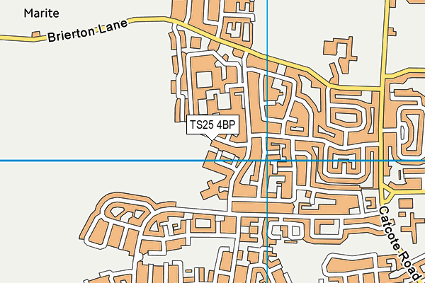 TS25 4BP map - OS VectorMap District (Ordnance Survey) TS25 4BP map - OS VectorMap District (Ordnance Survey)