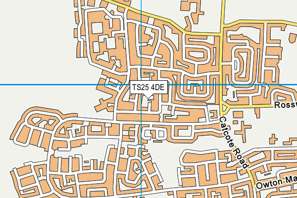 TS25 4DE map - OS VectorMap District (Ordnance Survey) TS25 4DE map - OS VectorMap District (Ordnance Survey)