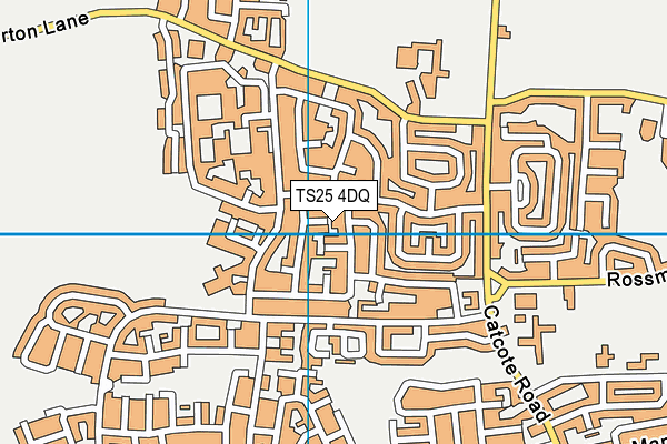 TS25 4DQ map - OS VectorMap District (Ordnance Survey) TS25 4DQ map - OS VectorMap District (Ordnance Survey)