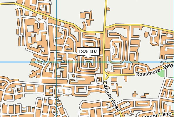 TS25 4DZ map - OS VectorMap District (Ordnance Survey) TS25 4DZ map - OS VectorMap District (Ordnance Survey)