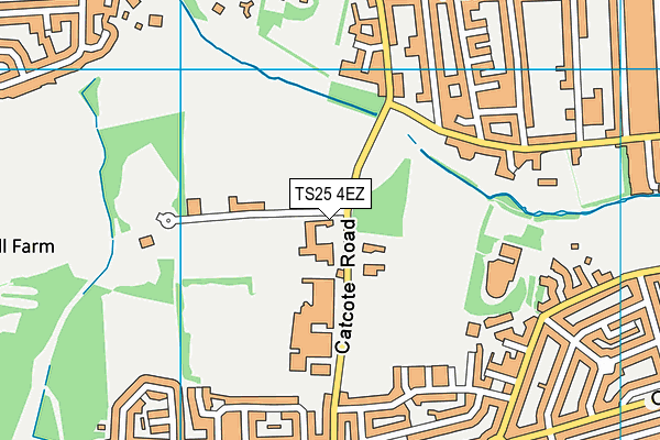 TS25 4EZ map - OS VectorMap District (Ordnance Survey) TS25 4EZ map - OS VectorMap District (Ordnance Survey)