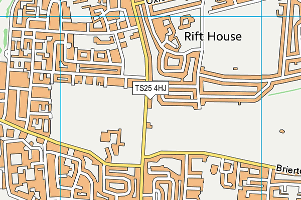 TS25 4HJ map - OS VectorMap District (Ordnance Survey) TS25 4HJ map - OS VectorMap District (Ordnance Survey)