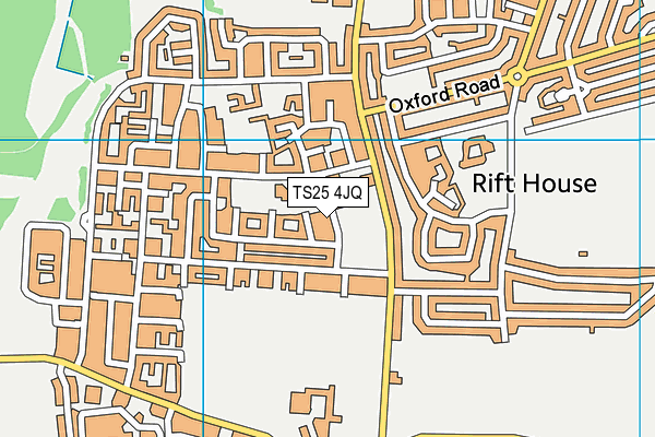 TS25 4JQ map - OS VectorMap District (Ordnance Survey) TS25 4JQ map - OS VectorMap District (Ordnance Survey)