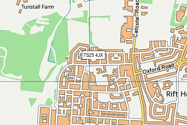 TS25 4JX map - OS VectorMap District (Ordnance Survey) TS25 4JX map - OS VectorMap District (Ordnance Survey)