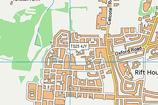TS25 4JY map - OS VectorMap District (Ordnance Survey) TS25 4JY map - OS VectorMap District (Ordnance Survey)