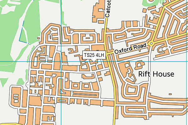 TS25 4LH map - OS VectorMap District (Ordnance Survey) TS25 4LH map - OS VectorMap District (Ordnance Survey)