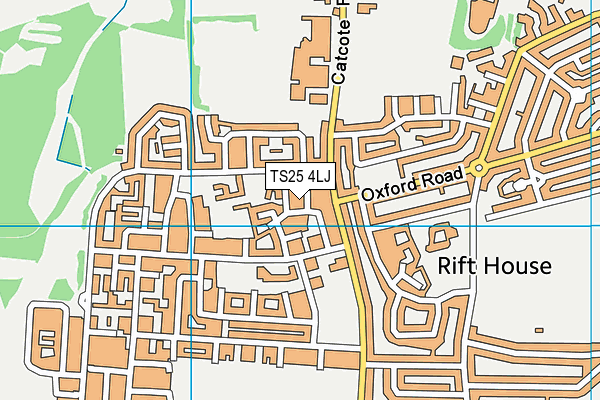 TS25 4LJ map - OS VectorMap District (Ordnance Survey) TS25 4LJ map - OS VectorMap District (Ordnance Survey)