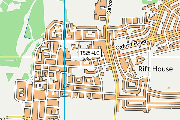 TS25 4LQ map - OS VectorMap District (Ordnance Survey) TS25 4LQ map - OS VectorMap District (Ordnance Survey)