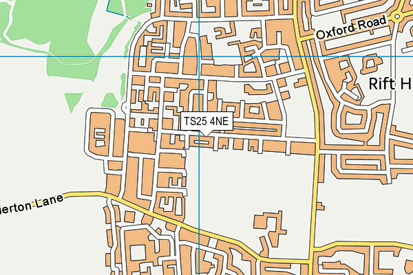 TS25 4NE map - OS VectorMap District (Ordnance Survey) TS25 4NE map - OS VectorMap District (Ordnance Survey)