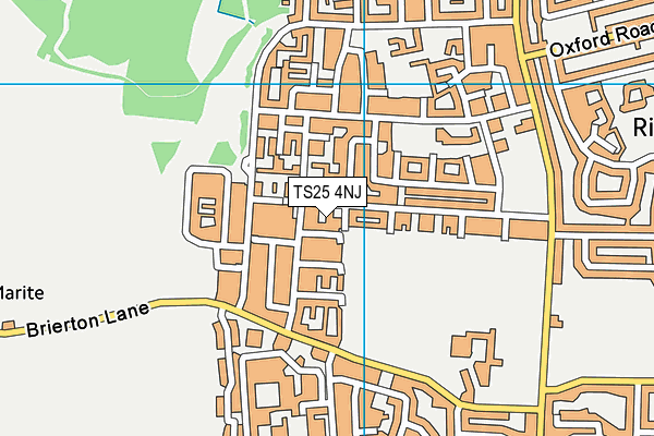 TS25 4NJ map - OS VectorMap District (Ordnance Survey) TS25 4NJ map - OS VectorMap District (Ordnance Survey)