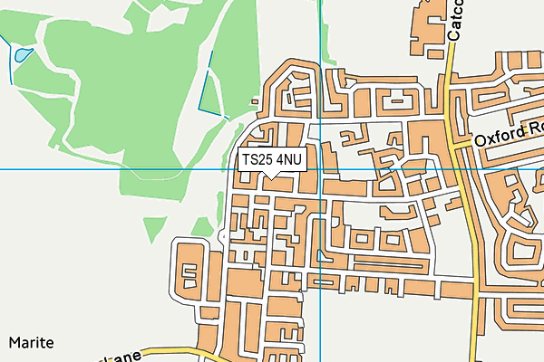 TS25 4NU map - OS VectorMap District (Ordnance Survey) TS25 4NU map - OS VectorMap District (Ordnance Survey)